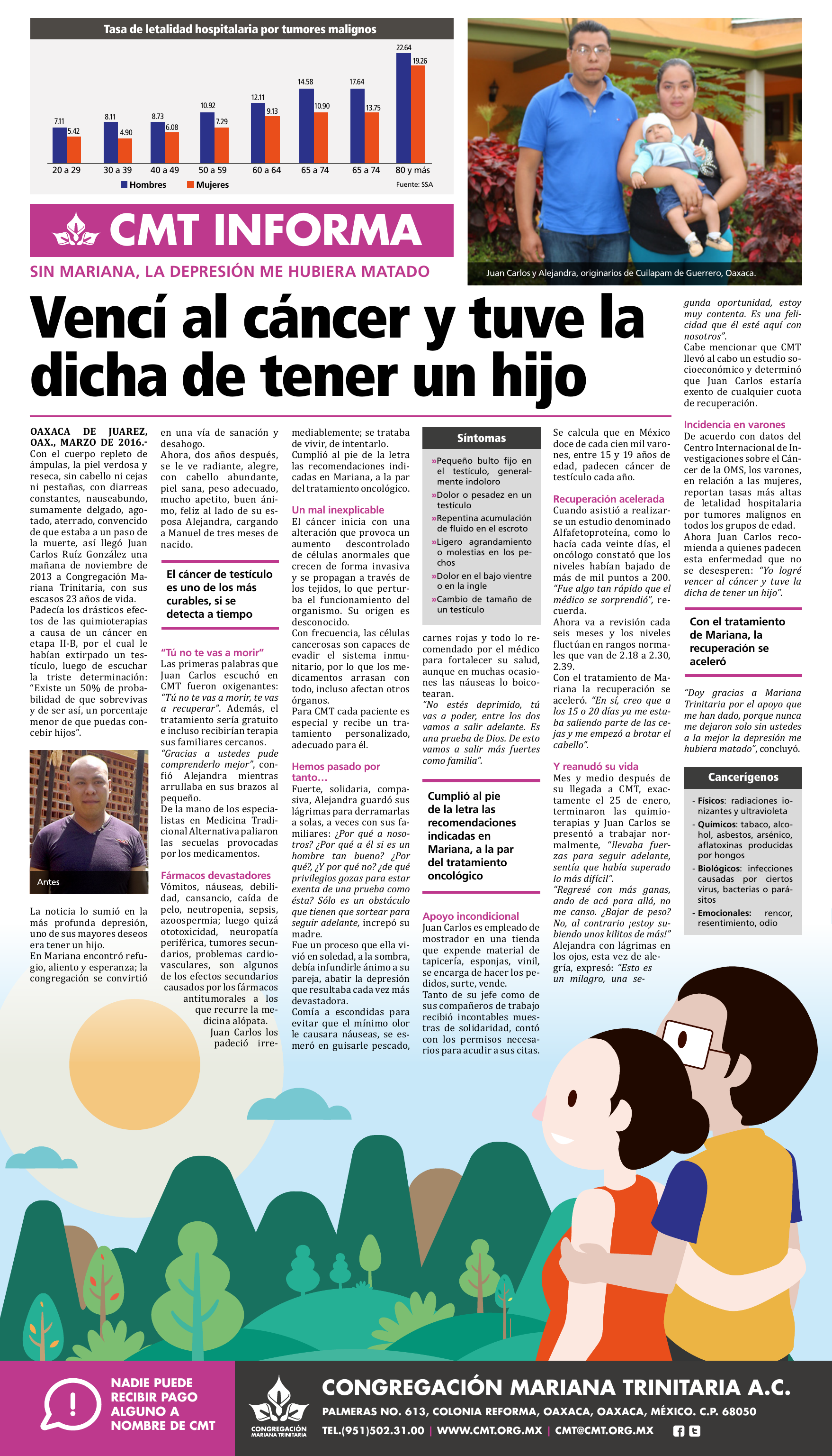 Prensa: SIN MARIANA, LA DEPRESIÓN ME HUBIERA MATADO