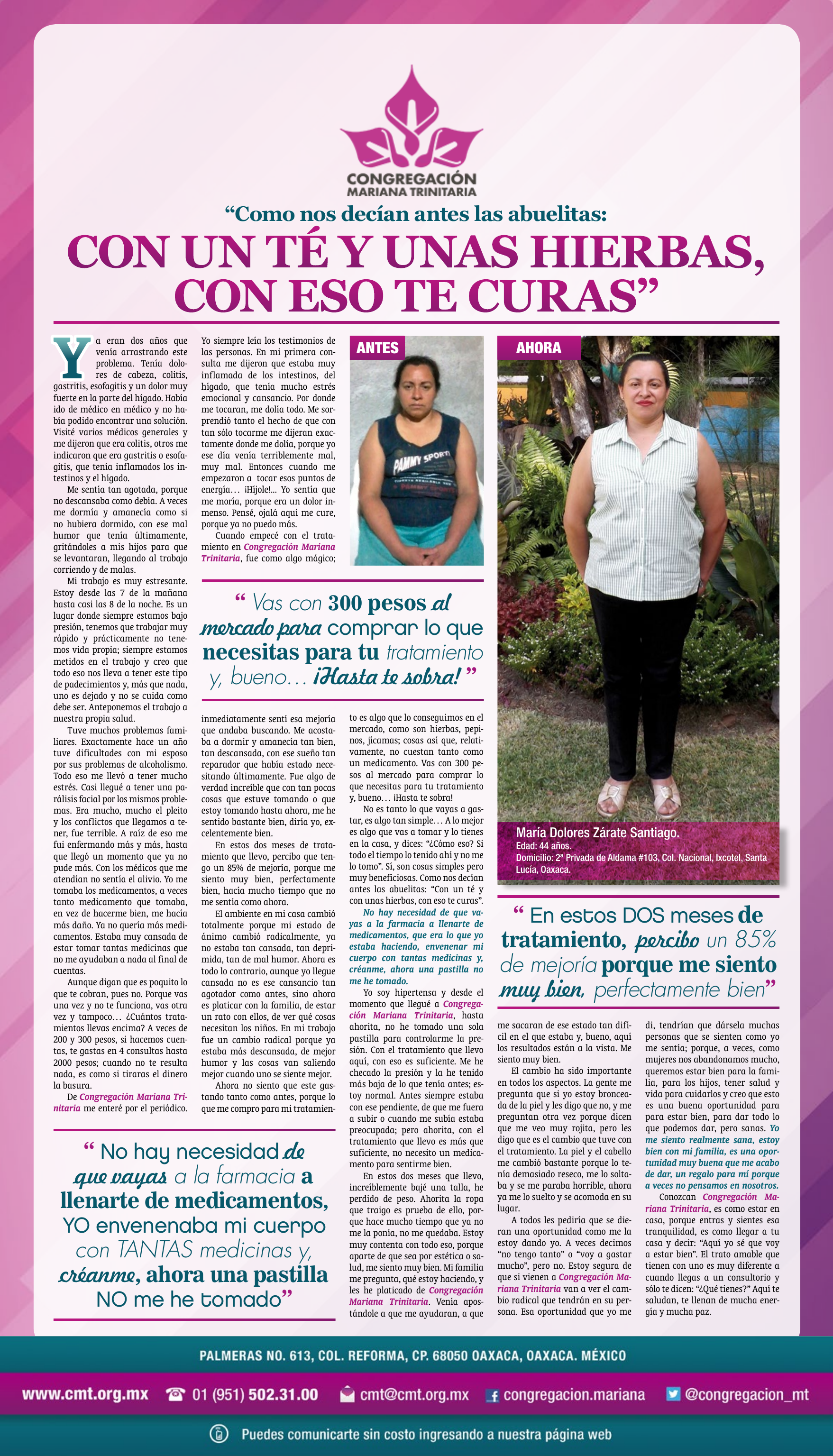 Prensa: CON UN TÉ Y UNAS HIERBAS CON ESO TE CURAS